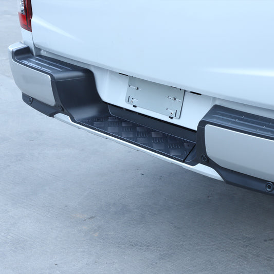 Black Alloy Rear Bumper Footrest Guard Plate For Mitsubishi L200 Triton 2019+ 1