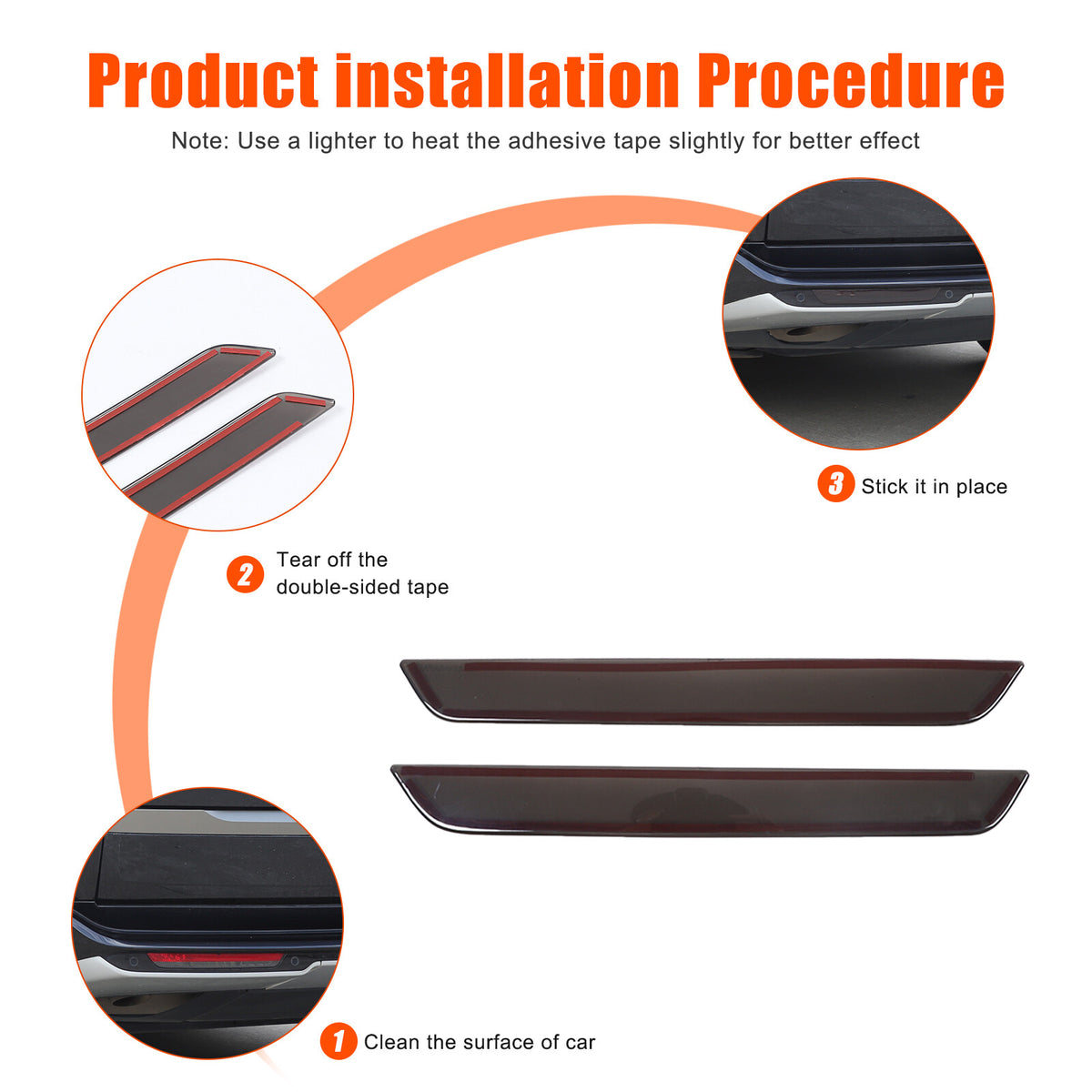 Smoked Rear Fog Tail Light Lamp Cover Trim For Range Rover Vogue L460 2023+ 20