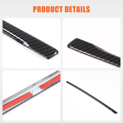 ABS Carbon Fiber Center A/C Button Left Side Strip Trim Cover For Corvette C8 15
