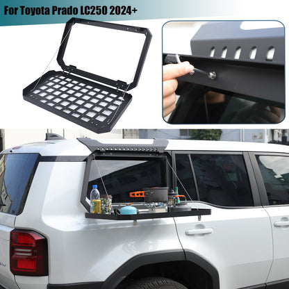 Left Side Molle Panel Trunk Shelf Storage Organizer For Land Cruiser LC250 US 1