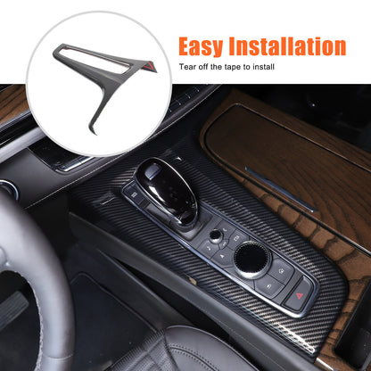 Carbon Fiber ABS Center Console Gear Shift Panel Trim For Cadillac Escalade 21+ 22