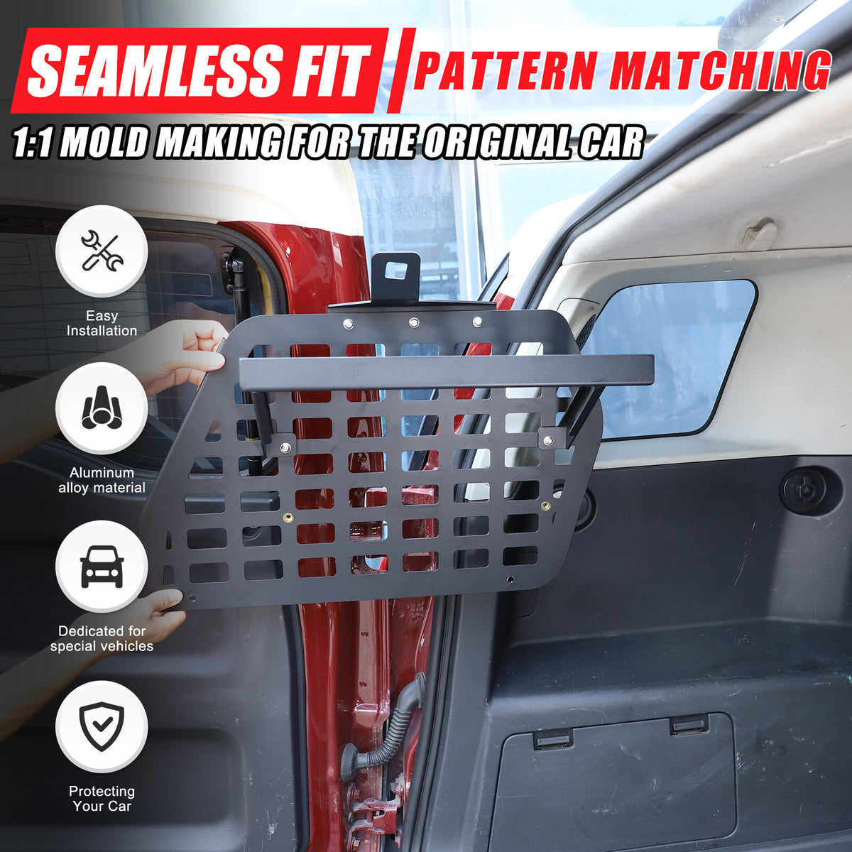Trunk Left Side Window Cargo Molle Panels For Toyota FJ Cruiser 2007-21 10