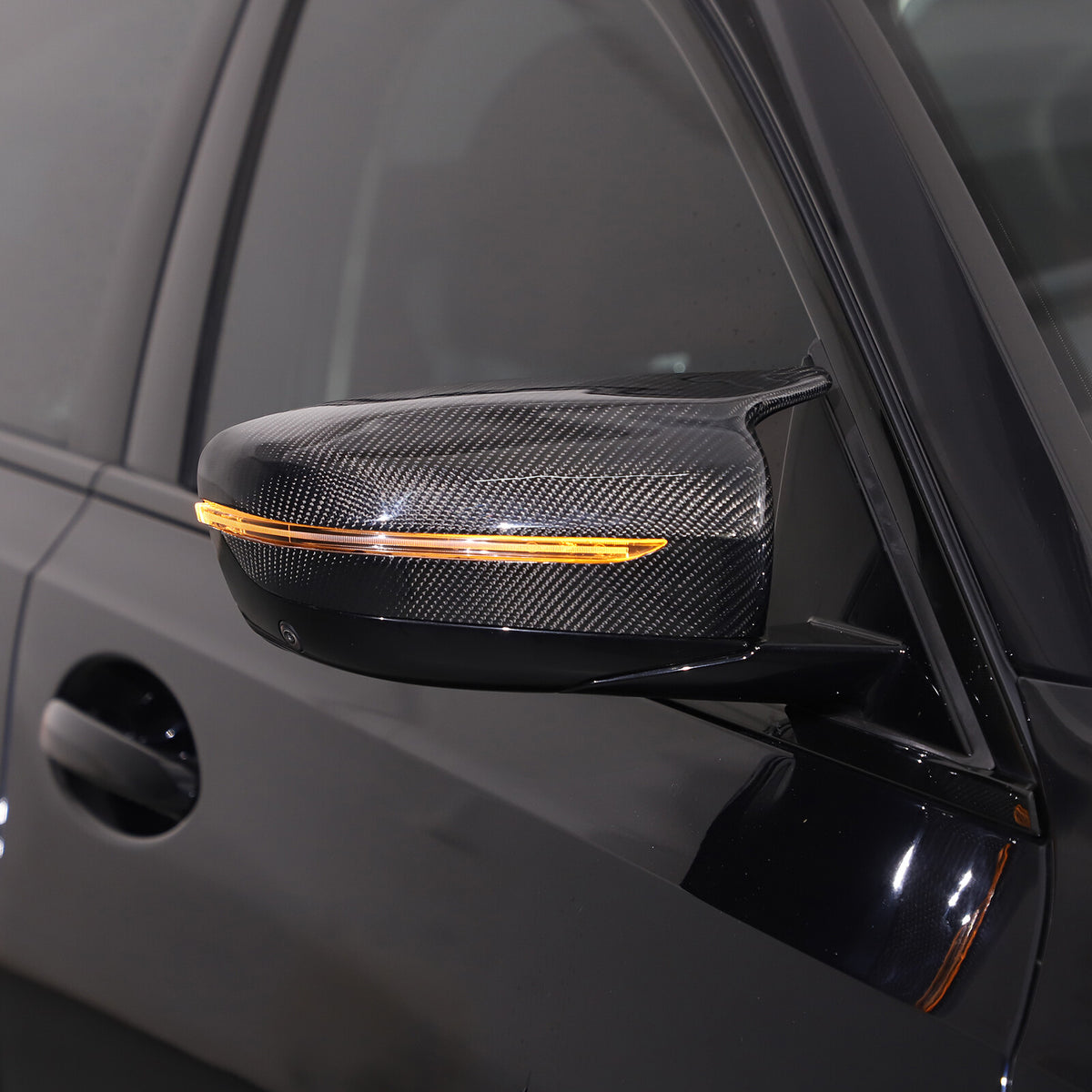 Real Carbon Fiber Rearview Mirror Cover Caps For 19-21 BMW 3 G15 G20 G21 G22 G30 2