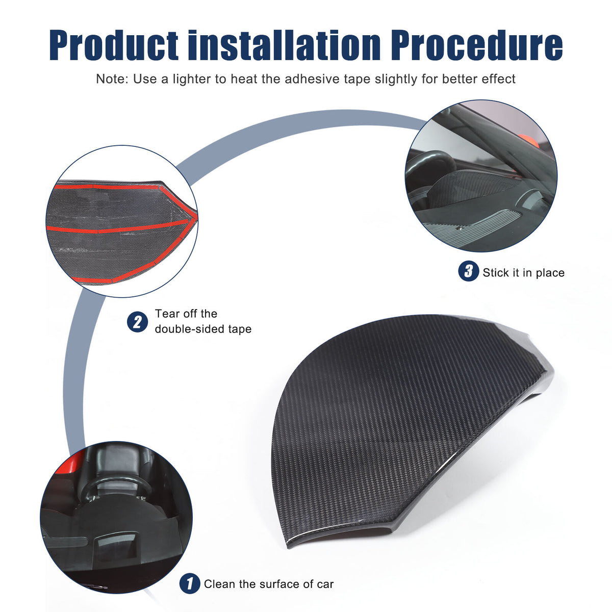 Real Carbon fiber Dashboard Instrument Upper Cover Trim For Corvette C6 2005-13 16