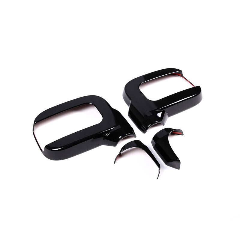 Glossy Black Side Door Mirror Cover Trims Moulding For 2003-09 Hummer H2 SUV SUT 6