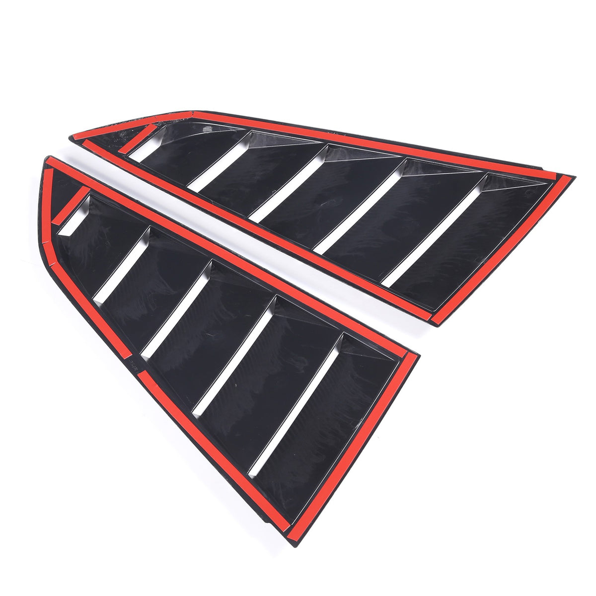 ABS Carbon Fiber Rear Side Window Louver Shutter Trim For Corvette C7 2014-2019 3
