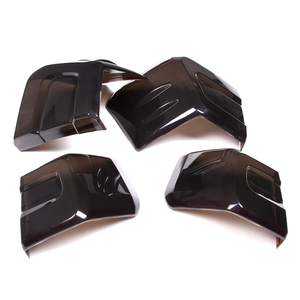 Smoked Black Tail Light Lamp Cover Trim For Toyota Land Cruiser Prado 2018-22 22