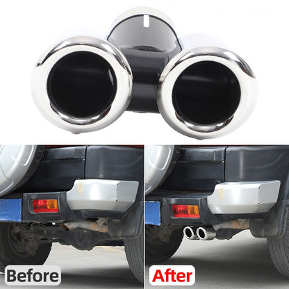 Silver Stainless Steel Exhaust Tail Pipe Tip For Toyota FJ Cruiser 2007-2021 24