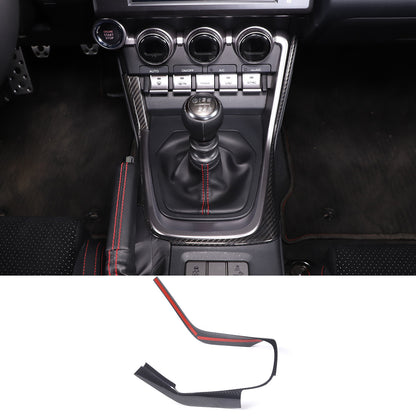 Real Carbon Fiber Center Shifter Side Bezel Frame Trim For Subaru BRZ 2022+ 2