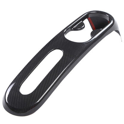 Real Carbon Fiber Handbrake & Cup Holder Panel Trim For Fiat 500 312 2007-2015 14