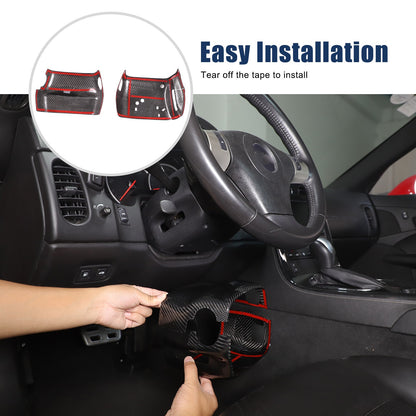 Real Dry Carbon Fiber Full Interior Set Decor Trim Kit for Corvette C6 2005-13 - Styles 21-25 48