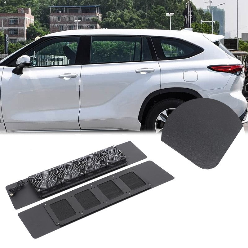 Rear Door Window Louver Air Vent Panel Trim For Toyota Highlander XU70 2022+ 1