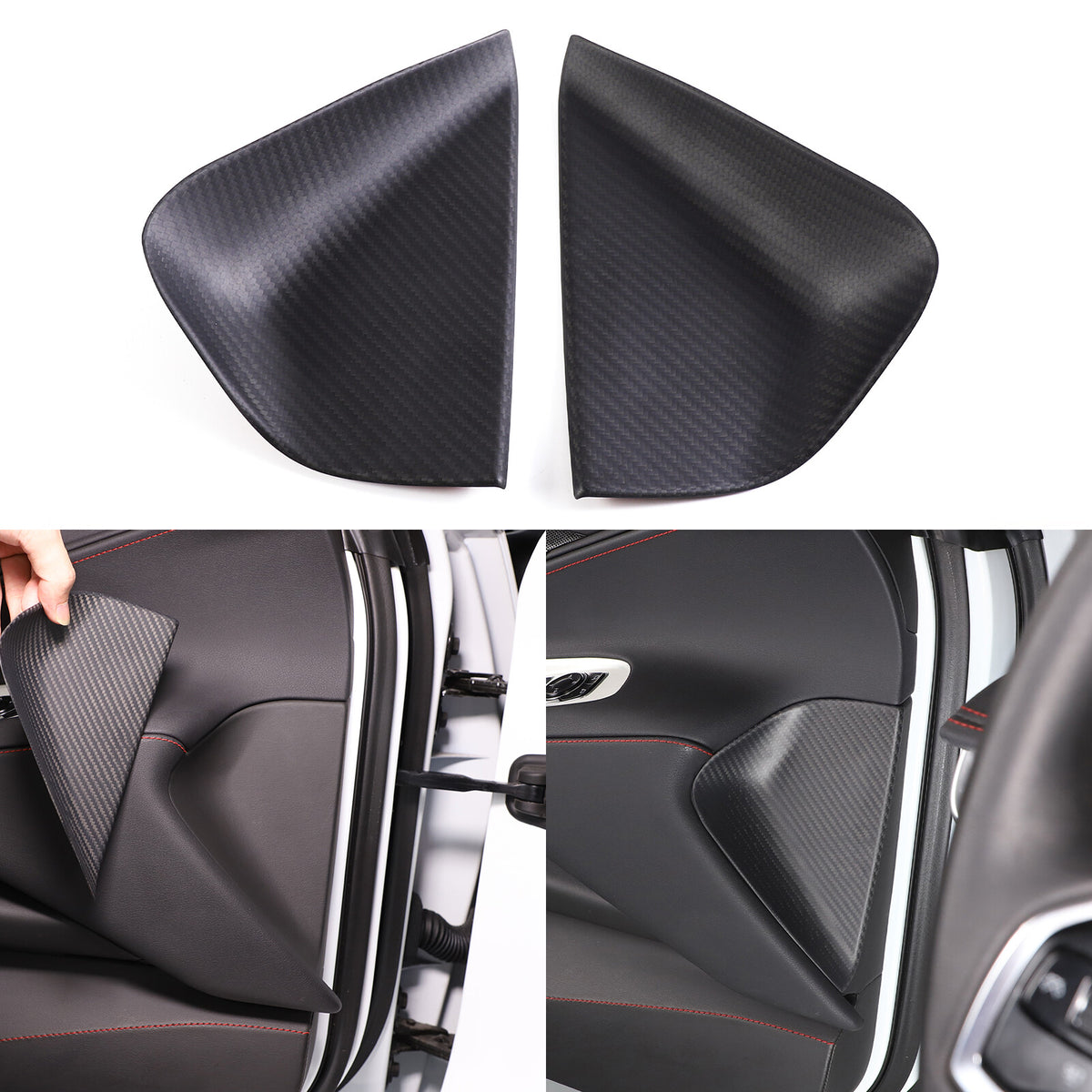 Matte Real Carbon Fiber Interior Exterior Trim Cover For Corvette C8 2020-25 2