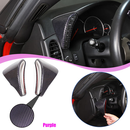 Real Carbon Fiber Interior Dashboard Console Frame Trim For Corvette C6 2005-13 1