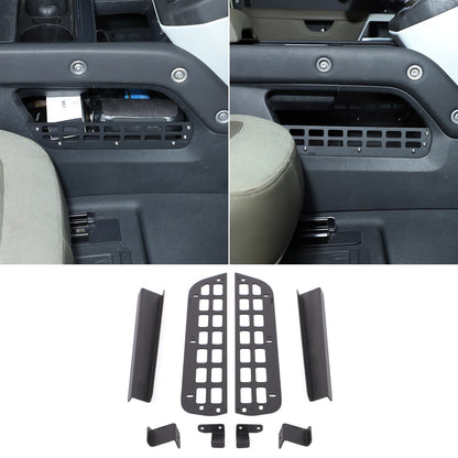 Alloy Center Console Lower Side Storage Molle Panel Box For LR Defender L663 20+ 3