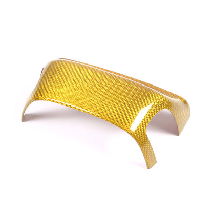 Yellow Carbon fiber Steering Wheel Base Trim Cover For Corvette C8 Z06 2020-26 9