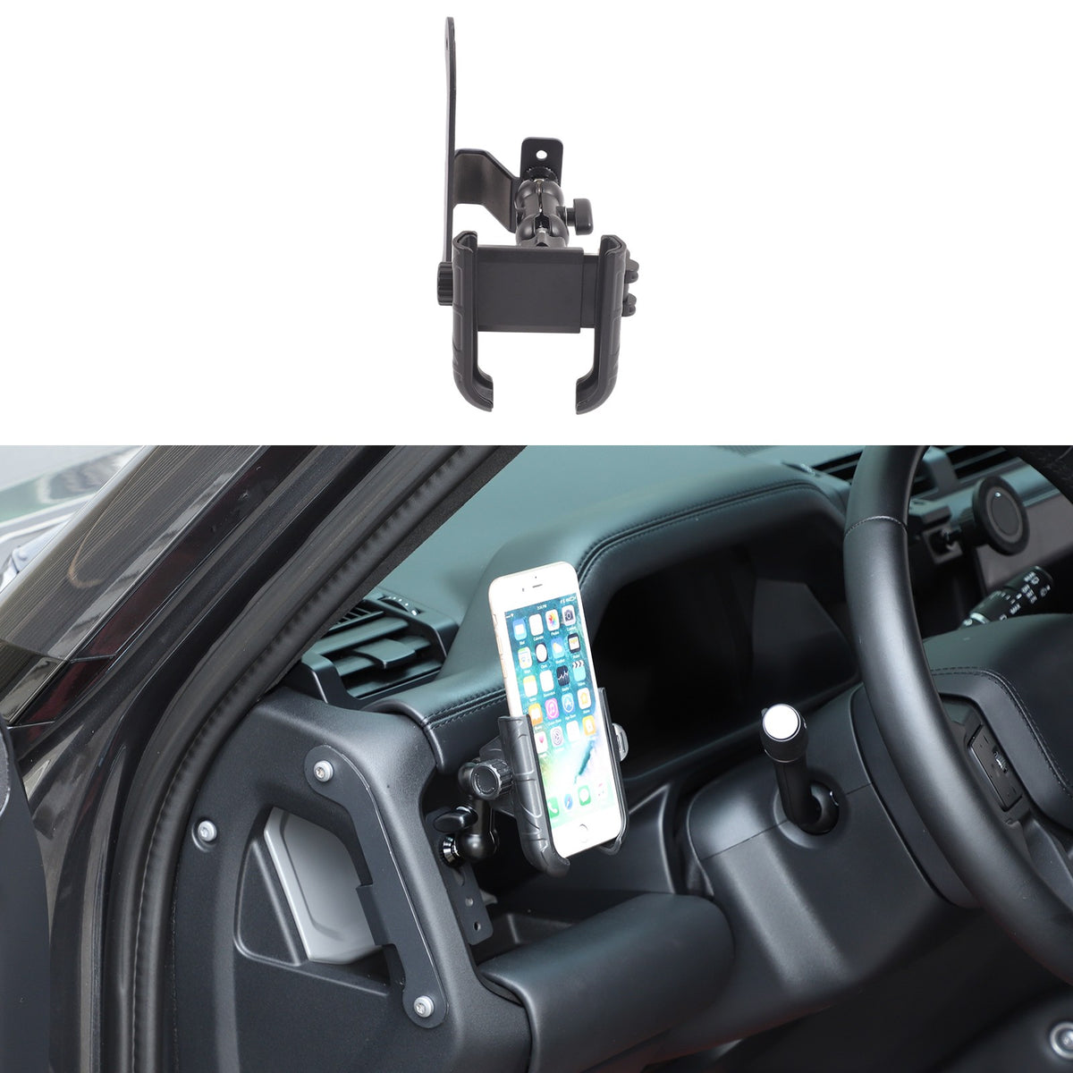 Driver Side Dashboard Phone Holder Bracket For Land Rover Defender L663 2022 3
