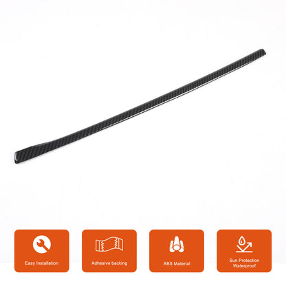 ABS Carbon Fiber Center A/C Button Left Side Strip Trim Cover For Corvette C8 10