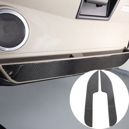Carbon fiber Door Bottom Anti-Kick Trim Sticker For Hummer H2 2003-09 2