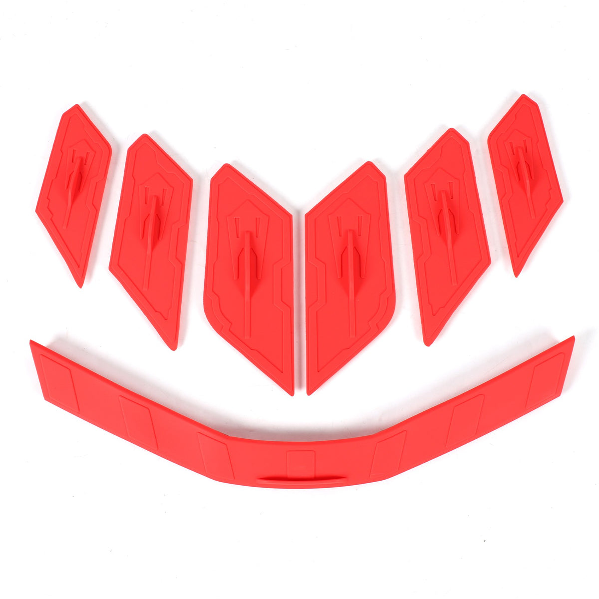 Red Rear Hatch Hood Car Wash Covers Air Vent Inserts For Corvette C8 2020-26 US 10