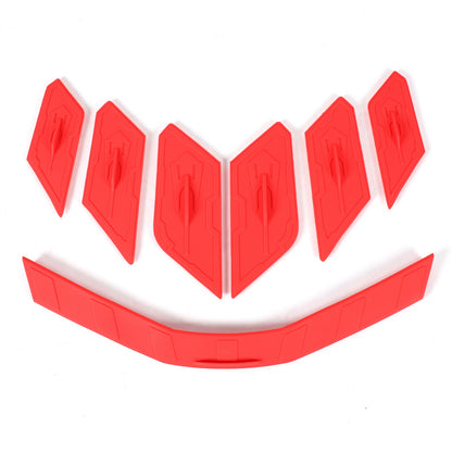 Red Rear Hatch Hood Car Wash Covers Air Vent Inserts For Corvette C8 2020-26 US 10
