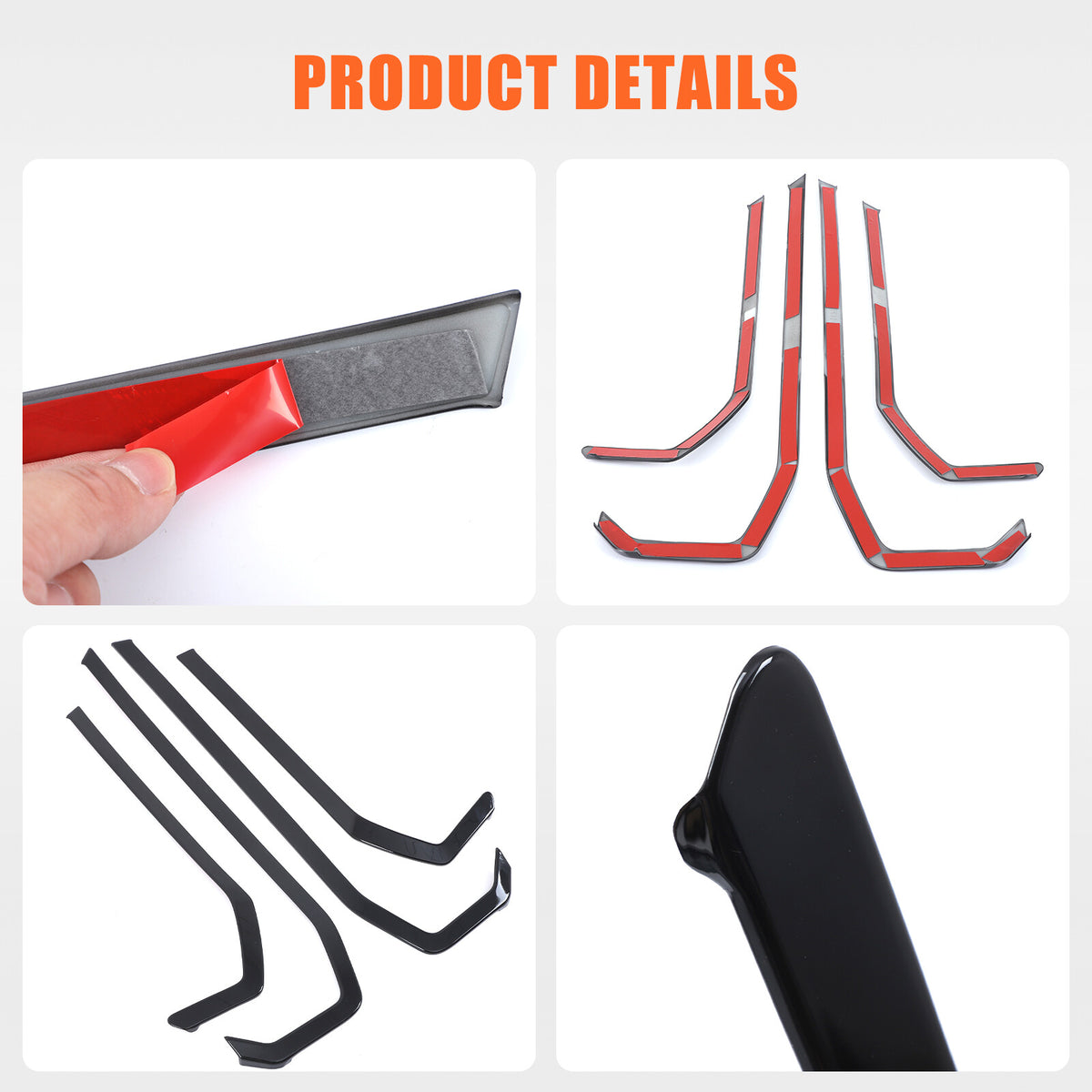 Glossy Black Inner door Armrest panel Trim Cover For BMW 7 Series G70 2023-2025 14