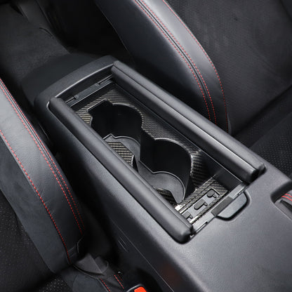 Real Carbon Gear Shift Cup Holder Cover Trim For Tayota GR86/Subaru BRZ 2022 US 6