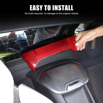 Red Real Carbon Fiber Interior Full Decor Cover Trim Kit for Corvette C8 2020-25 - Variants 31-32 16