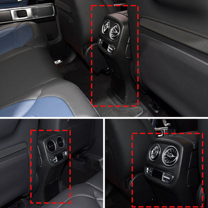 Honeycomb Carbon Fiber Rear Air Vent Outlet Trim For Benz G-Class W463 21-23 9