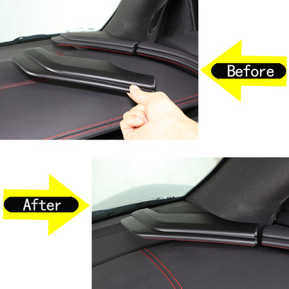 Matte Black ABS Full Interior Set Cover Trim Kit For Corvette C8 2020-25 - Styles 1-5 46
