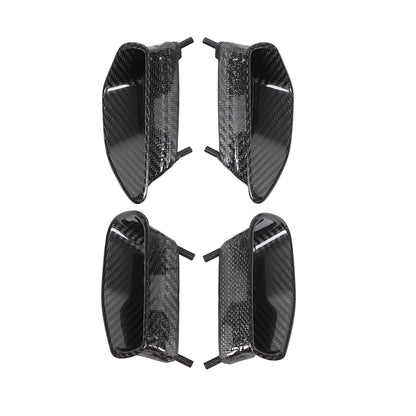 Real Carbon Fiber Wing Air Flow Fender Vent Trim For Corvette C6 ZR1 09-13 15