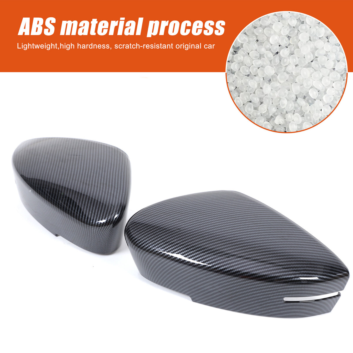 Carbon Fiber ABS Exterior Mirror Cover Trim For Acura MDX 2022-2024 16