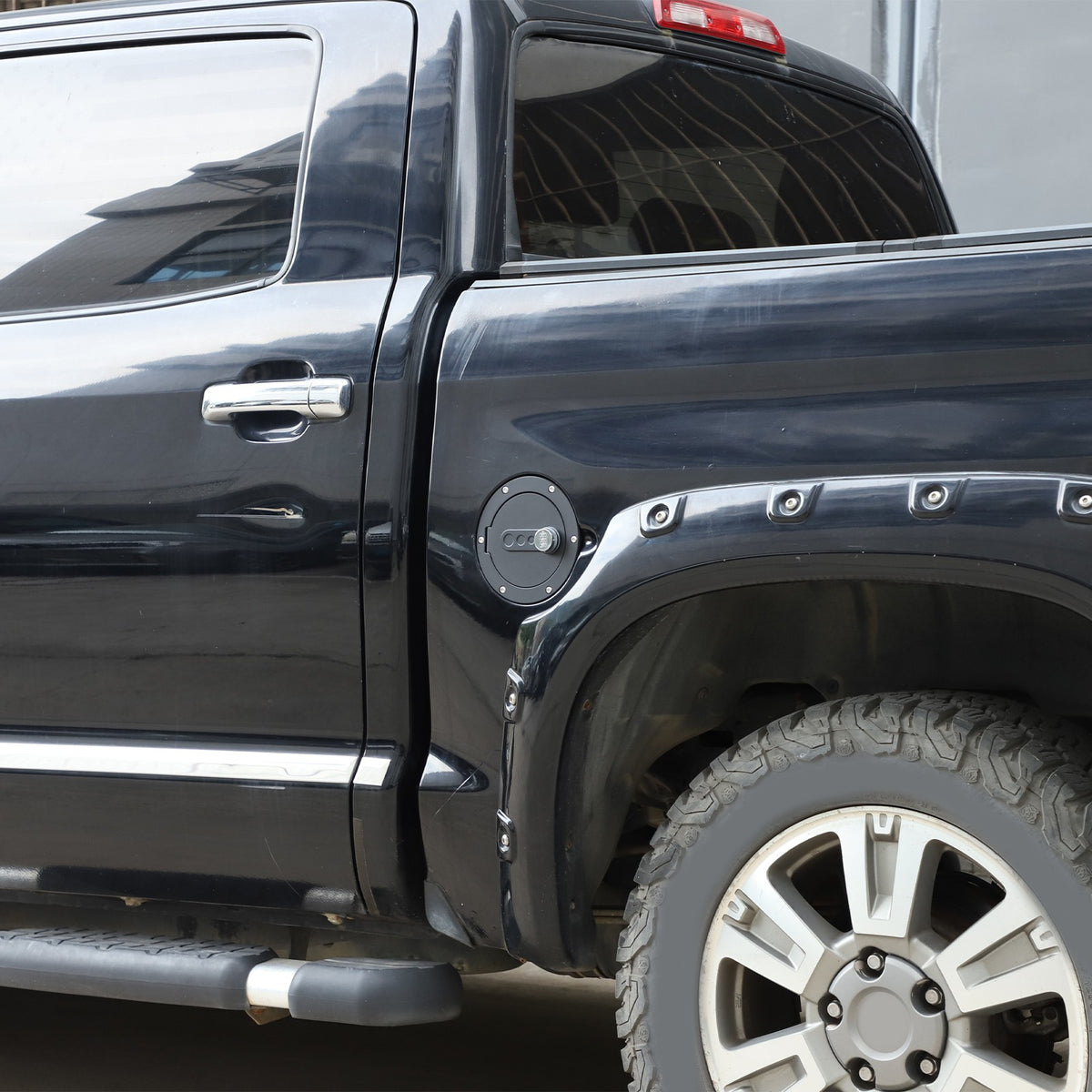 Fuel Cap Anti-Theft Lock Cover with Combination Lock For Toyota Tundra 2007-2021 12