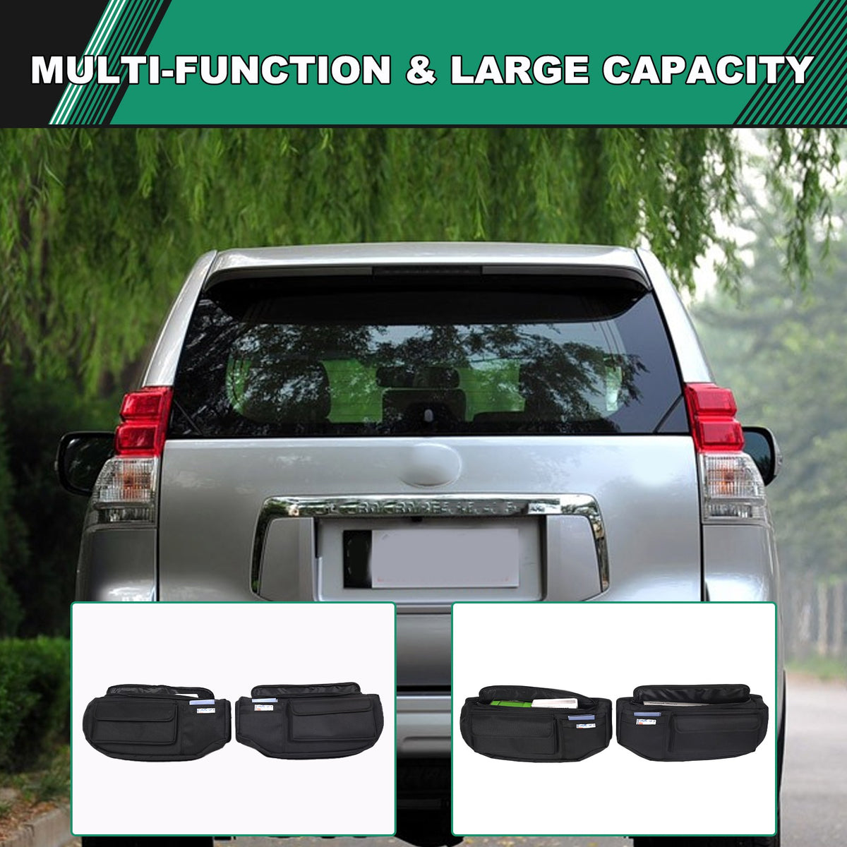 Rear Trunk Tailgate Window Storage Bag Tray For Toyota Prado J150 2010-2017 3
