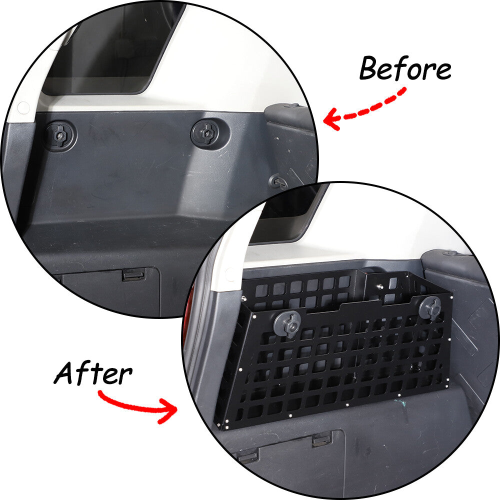 For Toyota FJ Cruiser 07-2020 Molle Panel Trunk Storage Box Chest Organizer Tray 4