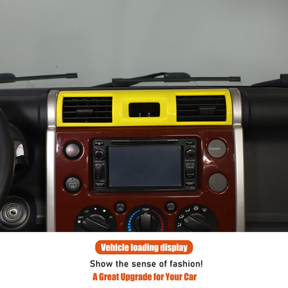 Yellow ABS Interior Center Console Trim Cover for Toyota FJ Cruiser 2007-2021 58