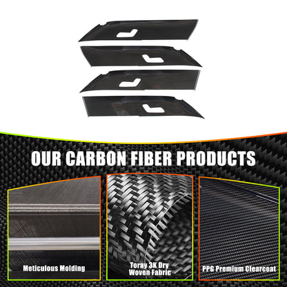 Real Carbon Fiber Interior Door Panel Cover Trim for LR Range Rover Sport 23-24 18