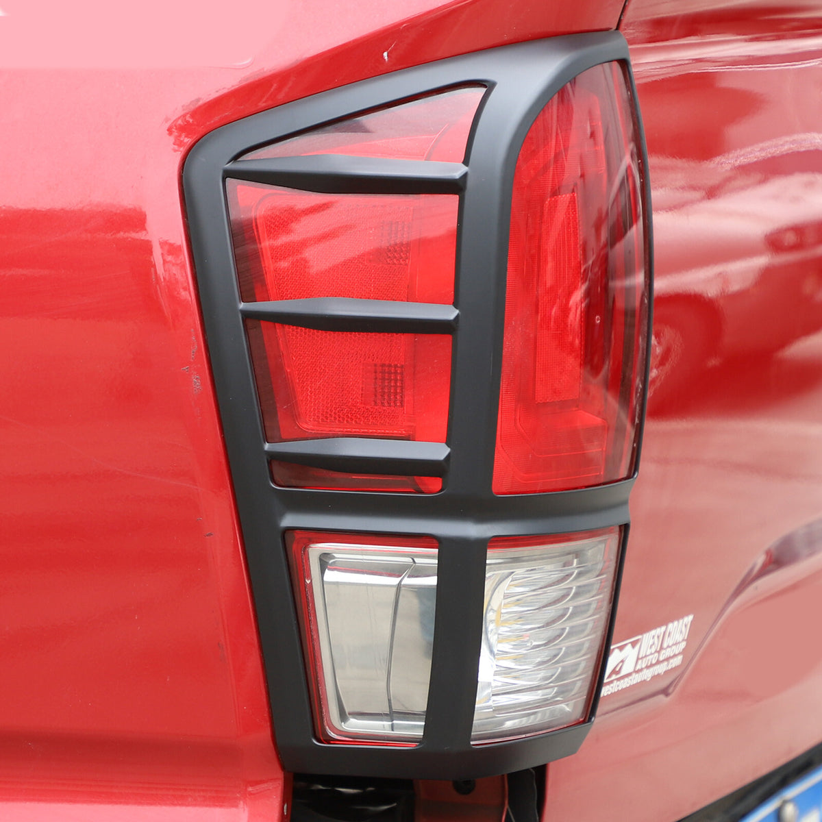 Matte Black Rear Taillight Trim Cover Bezel For Toyota Tacoma 2016-2023 11