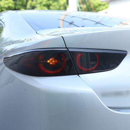 Smoked Black Tail Light Lamp Cover Guard Trim For Mazda 3 2020-21 6