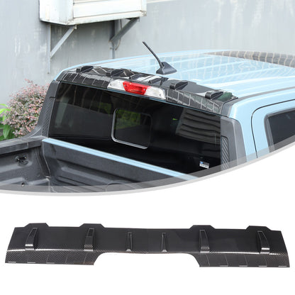 Carbon Fiber ABS Roof Rear Spoiler Trim Cover For Ford Maverick 2022+ 3