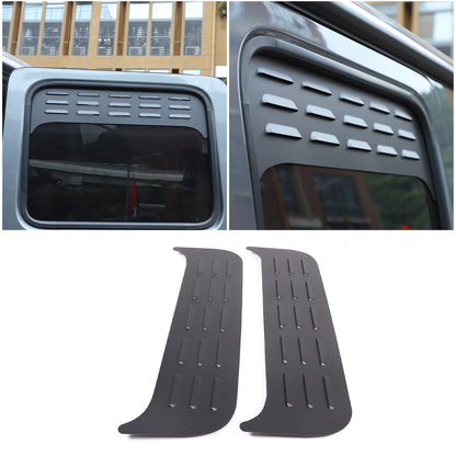 Black Aluminium Alloy Rear Door Window Air Vents Screens For Benz G-class 19-23 2