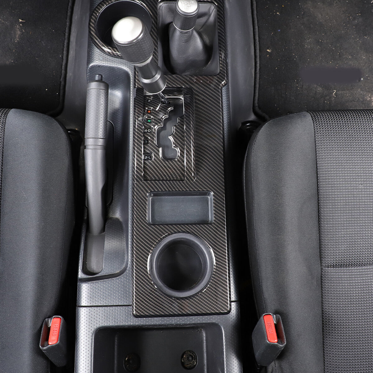 ABS Carbon Fiber Full Interior Center Decoration Trim Kit For FJ Cruiser 2007-21 - Styles 6-10 43