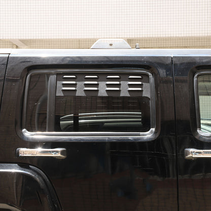 Black Aluminium Alloy Door Window Air Vents Screens For Hummer H3 2005-09 7