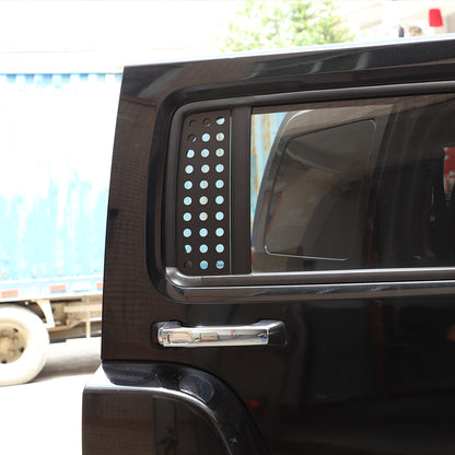 2X Black Window B pillar Post Protector Cover Trim For Hummer H3 2005-2009 US 11