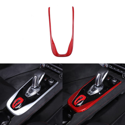 Red Real Carbon Fiber Interior Exterior Conosle Trim Cover For Lotus EMIRA 21-25 136