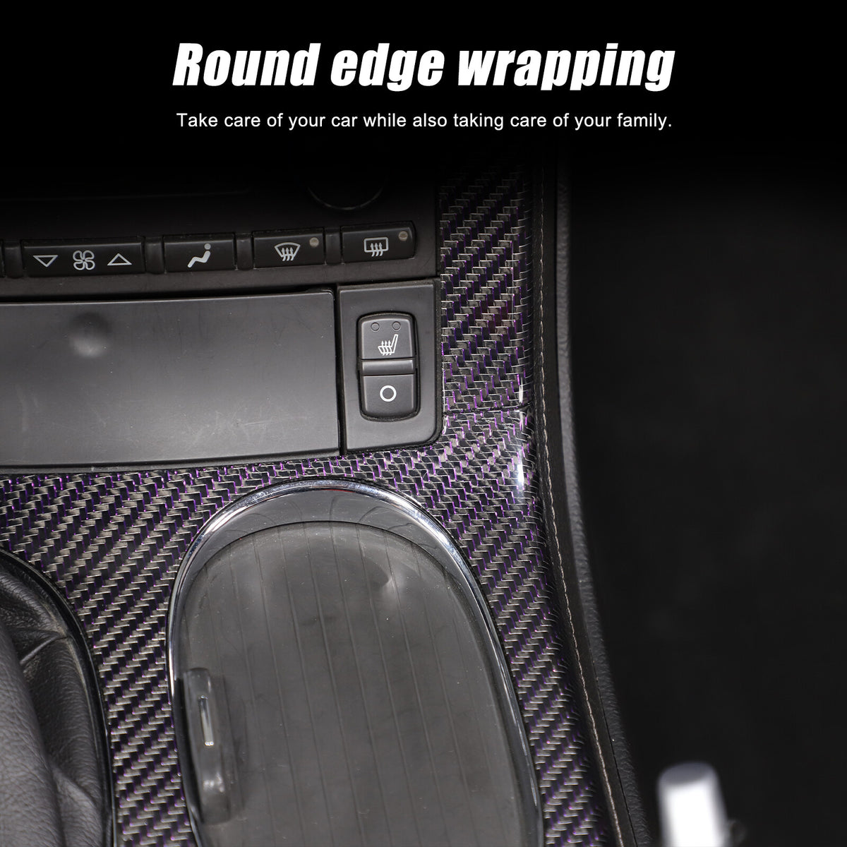 Real Carbon Fiber Interior Center Console Gear Trim For Corvette C6 2005-2013 9