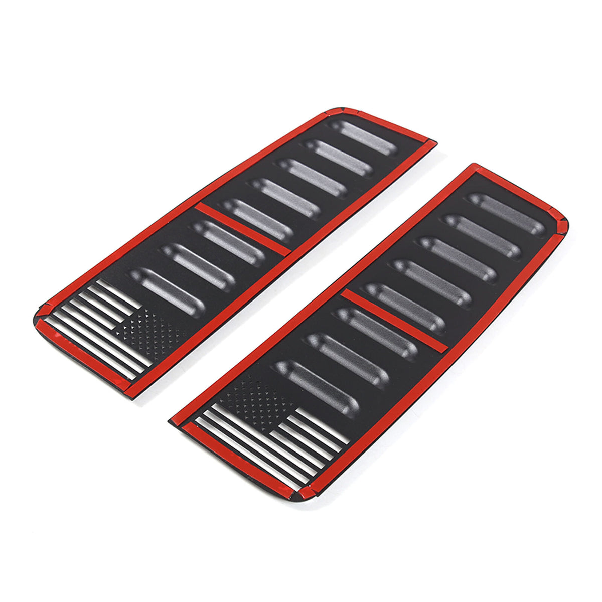 Alloy Rear Door Window Honeycomb Pillar Post Cover Trim For Hummer H3 2005-09 US 22