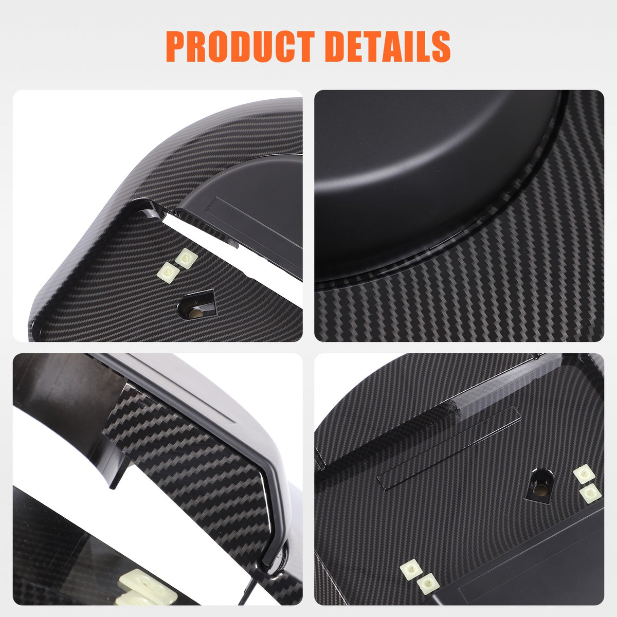 Carbon Spare Tire License Plate Bracket OE:25782333 For Hummer H2 2003-2009 5