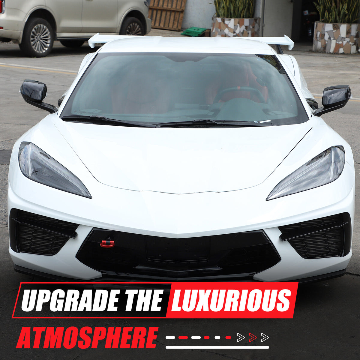 Aluminum Alloy Exterior Hood Engine License Plate Trim For Corvette C8 2020+ US - Variants 1-5 60