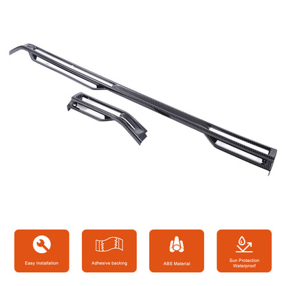 Carbon Fiber Console Dashboard Air Outlet Vent Stripe Trim For MG4 EV 2022-2024 8